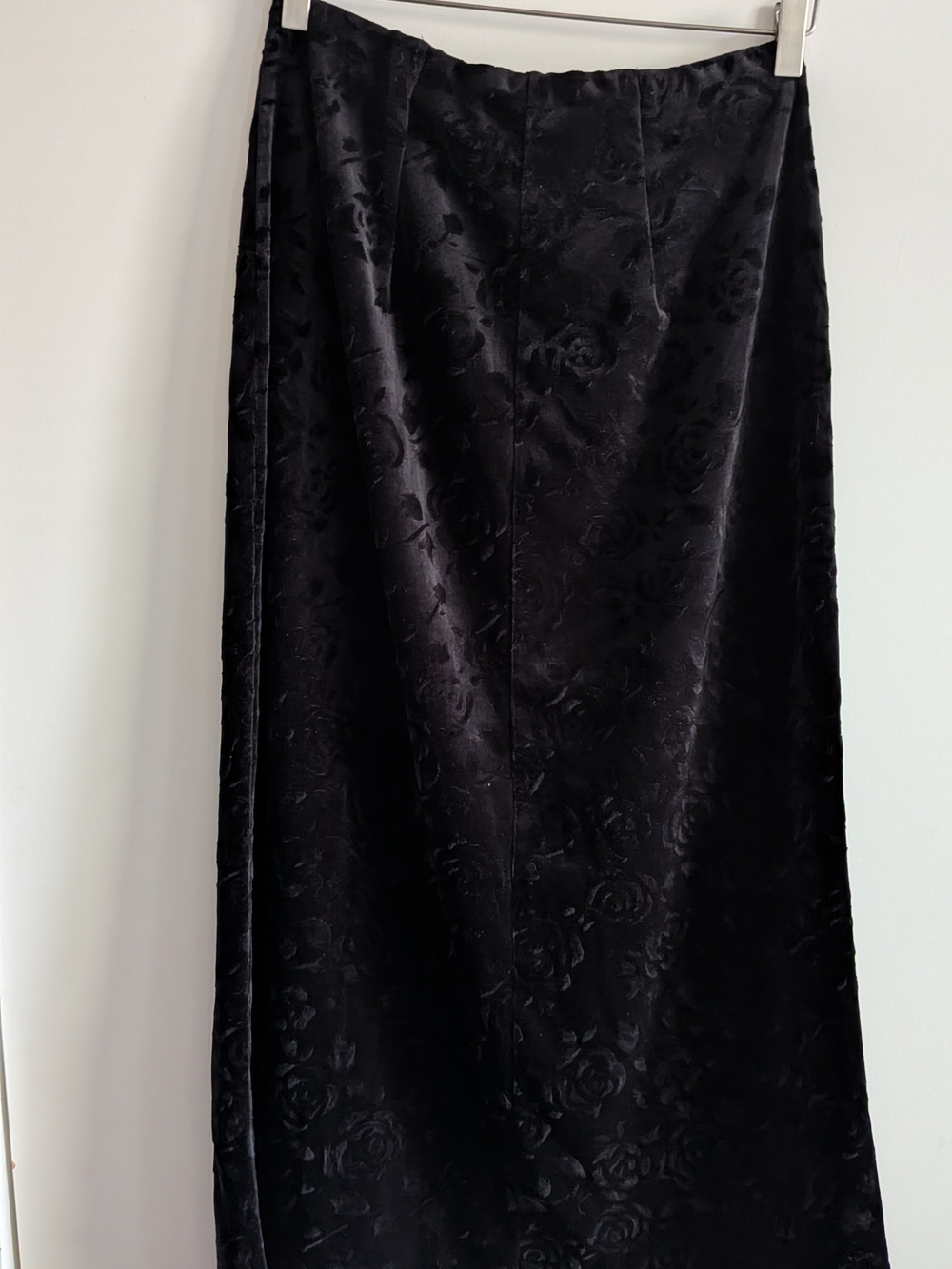 Velvet Black Rose Skirt
